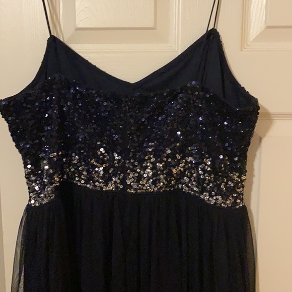 Midnight Blue Prom Dress - Picture 4 of 7